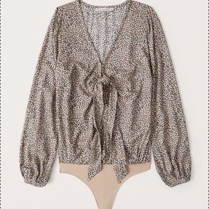 NWT Abercrombie Cheetah Print Bodysuit